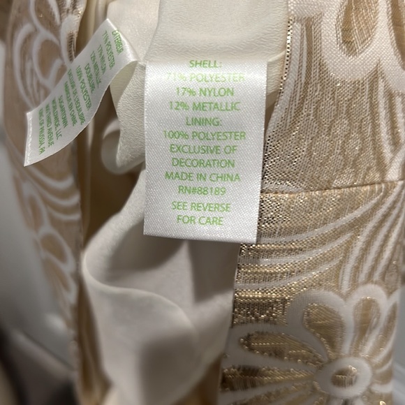 NWT! Lilly Pulitzer Metallic Jacquard Shift Dress-Size 8! - Picture 9 of 9